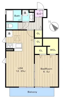 クレセントS【1階】の間取り