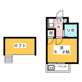 フローラルコート常盤台【2階】の間取り