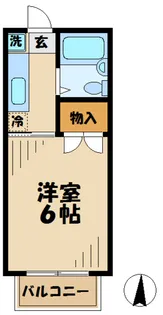 サンライズヴィラ【1階】の間取り