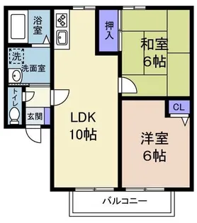 レイエステート【1階】の間取り