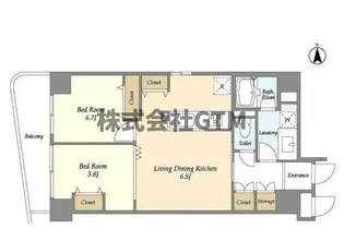 東京都台東区松が谷3【マンション】の間取り
