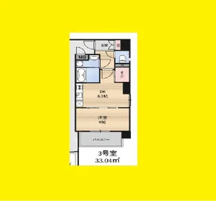 CAVANA梅田北【13階】の間取り