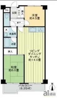 埼玉県川越市脇田町【マンション】の間取り