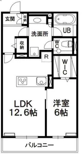 ヒルズレジデンシャルD20【1階】の間取り