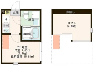 グラン竹ノ塚【2階】の間取り