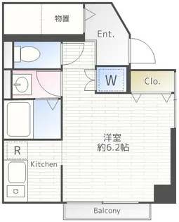 ルミエール中野【1階】の間取り