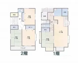 群馬県伊勢崎市宮子町【一戸建】の間取り