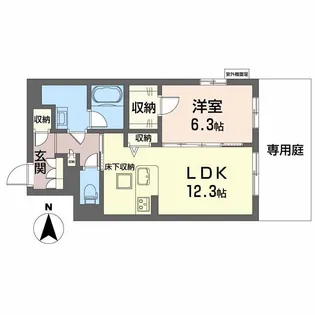シャーメゾン環【1階】の間取り