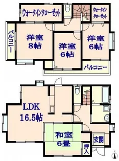 広島県広島市安佐南区西原1【一戸建】の間取り