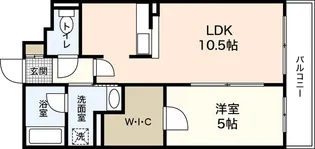 ラ・テール段原【8階】の間取り