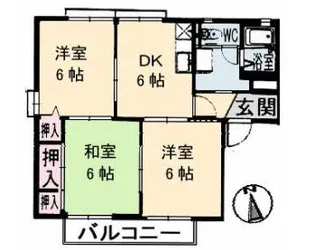 ディアス高島A棟【2階】の間取り