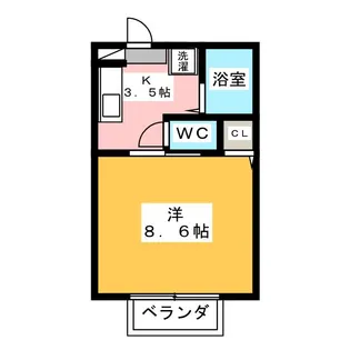 コーポi【2階】の間取り