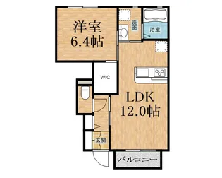 オアシス IX【1階】の間取り