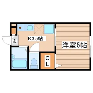 クレストヒルズ北仙台【2階】の間取り