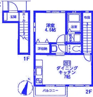 ミーアカーサ大和【2階】の間取り