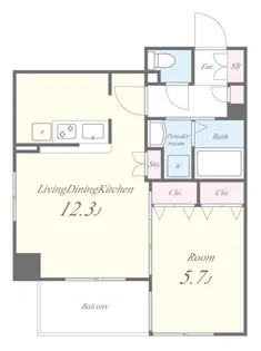 アヴェニーユ弐番館【6階】の間取り