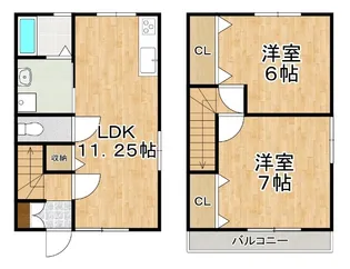 アドバンス乙多見 A【1階】の間取り