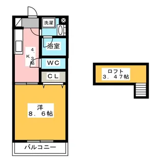 Pastel【3階】の間取り