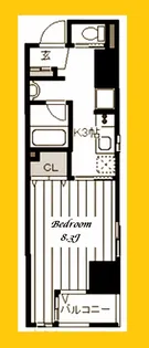 エルドシック横濱【8階】の間取り