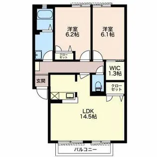 ディアスM I【1階】の間取り