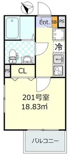 ルノン蒲田【2階】の間取り