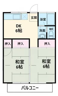 コーポつねはる【2階】の間取り