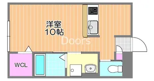 岡山県岡山市中区神下【アパート】の間取り
