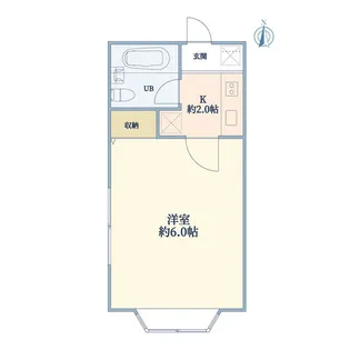 メゾンHSK【2階】の間取り