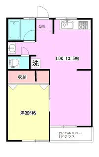 第7もえぎ野ハイツ【1階】の間取り