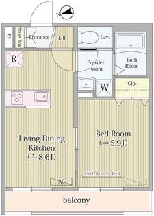 AIFLAT MEJIRO【2階】の間取り