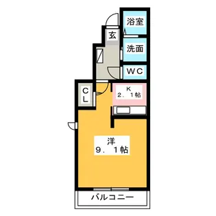 アプリコット【1階】の間取り