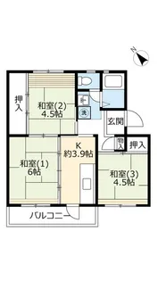 UR落合【1階】の間取り