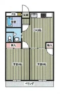 ライフステージ福沢【1階】の間取り