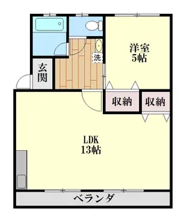 スカイハイツ【2階】の間取り