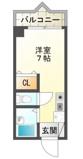 メゾンピアYUKYU 小型犬・猫1匹可【3階】の間取り