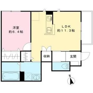 レクシアメゾンII【1階】の間取り