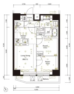 マーロ後楽園【10階】の間取り