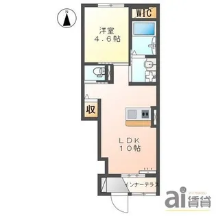 埼玉県所沢市大字久米【アパート】の間取り