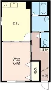 シャーメゾン住吉【1階】の間取り
