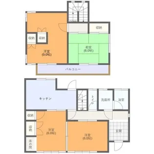 茨城県土浦市天川2【一戸建】の間取り