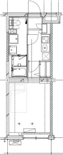 ジェノヴィア二子新地 1K【2階】の間取り