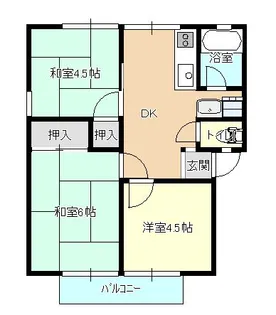 東原ハイツ【2階】の間取り
