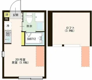 ハーモニーテラス高松I【2階】の間取り