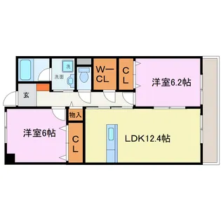 パンスケープ【6階】の間取り