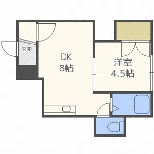 ウイングN15【4階】の間取り