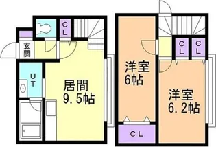 ニューフラワーハイツ【2階】の間取り