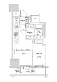 ザ・パークハビオ新中野【7階】の間取り