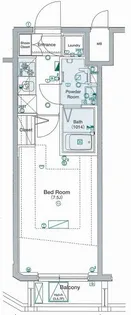 ヴォーガコルテ亀戸駅前【4階】の間取り