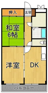 宝塚シャンテリーハイツ【4階】の間取り