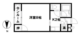 アイビーハイツ【2階】の間取り